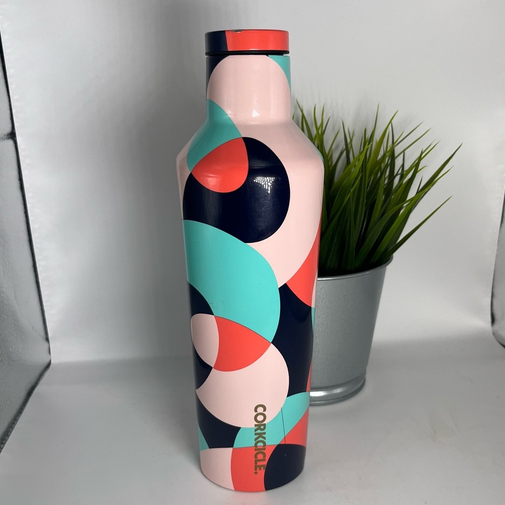 Corkcicle 16oz. Canteen‎ Mod Pink, Coral, Turquoise & Navy  Travel Lake Beach